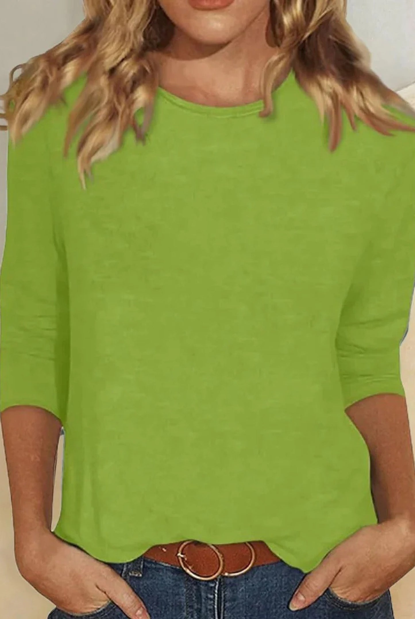 Blandeline Dames Top | Halflange Mouwen | Aansluitende Pasvorm