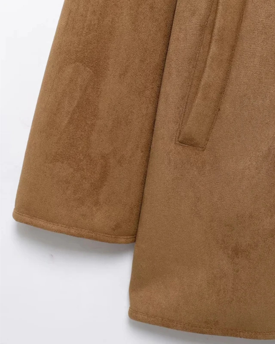 Hellebore Dames Jas Winter | Luxe Faux Suede Elegantie 3