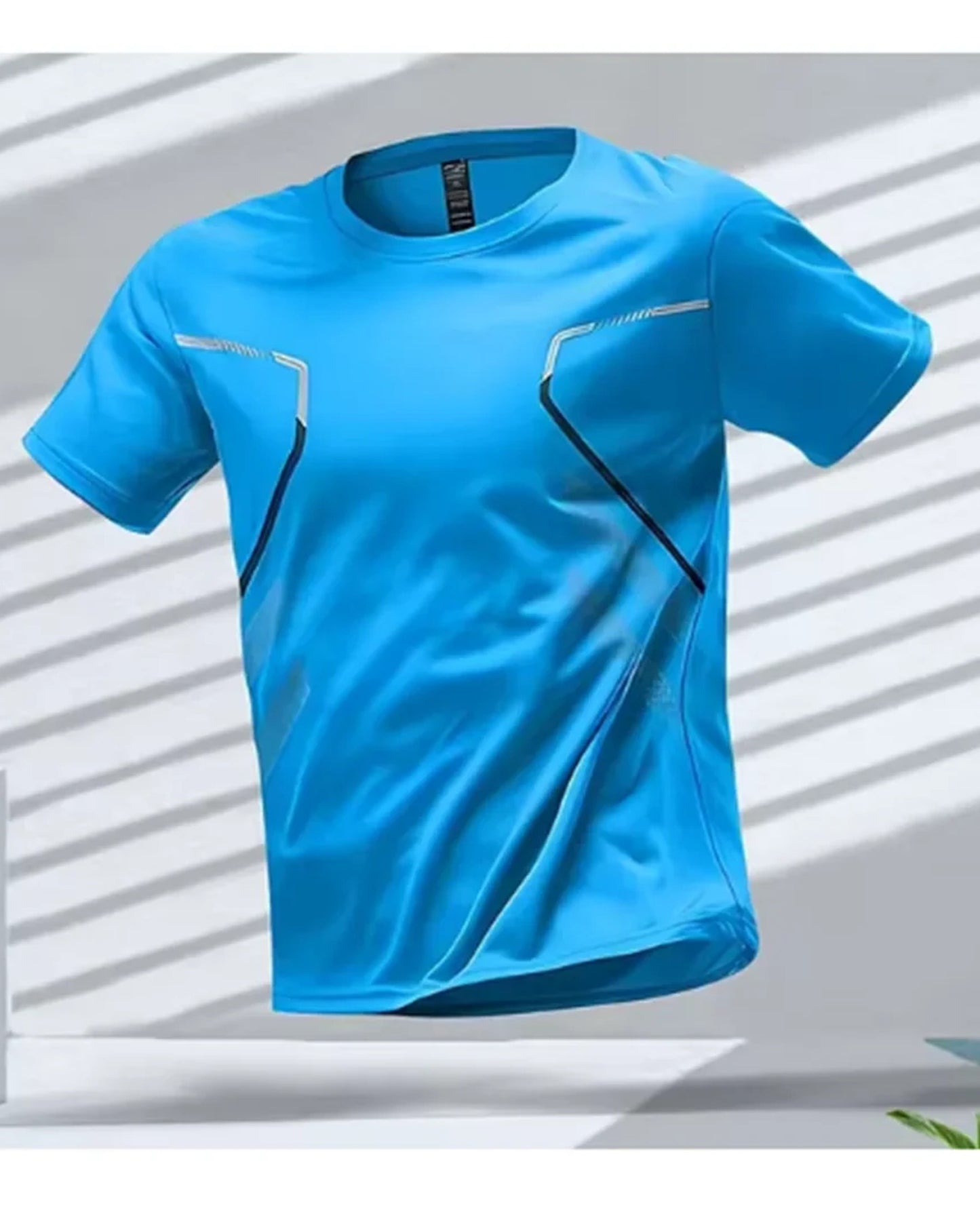 Domenico Heren T-Shirt | Korte Mouwen | Contrasterende Paspeling