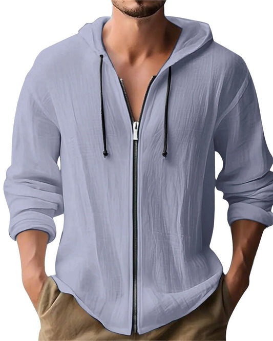 Franco Heren Vest | Ritsluiting Voor | Capuchon Met Koord