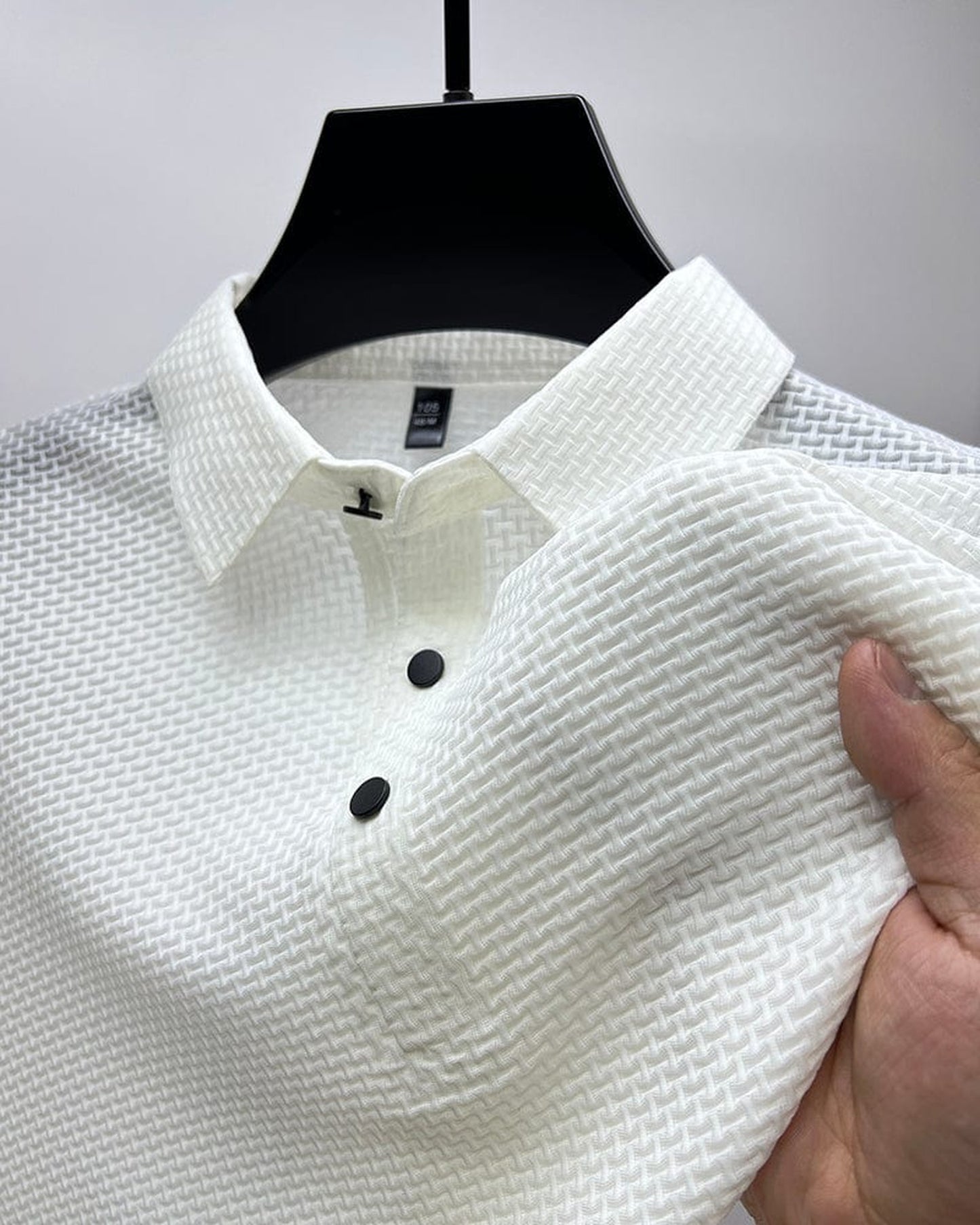 Innocenzo Heren Polo Shirt | Gestructureerde Weving | Klassieke Kraag