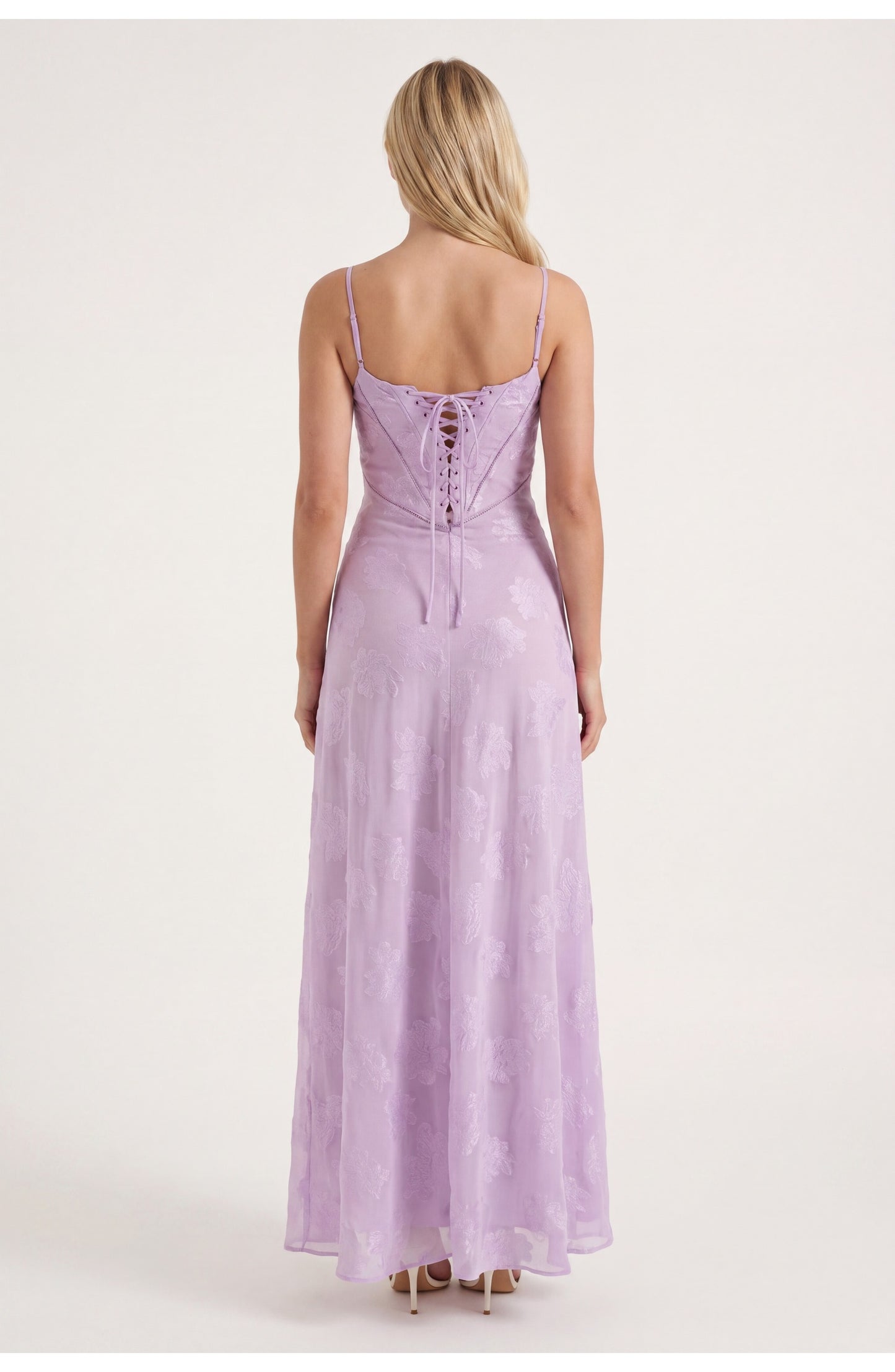 Evangéline Women's Maxi Dress | Heart-Shaped Neckline | Spaghetti Straps