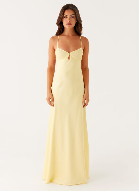 Isalie Maxi-jurk | Open Rug en Vloeiende Elegantie 2