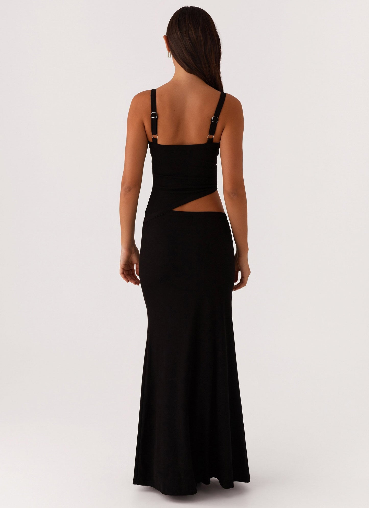 Jocelyn Maxi Jurk | Open Rug en Strikdetail met Elegante Flair 10