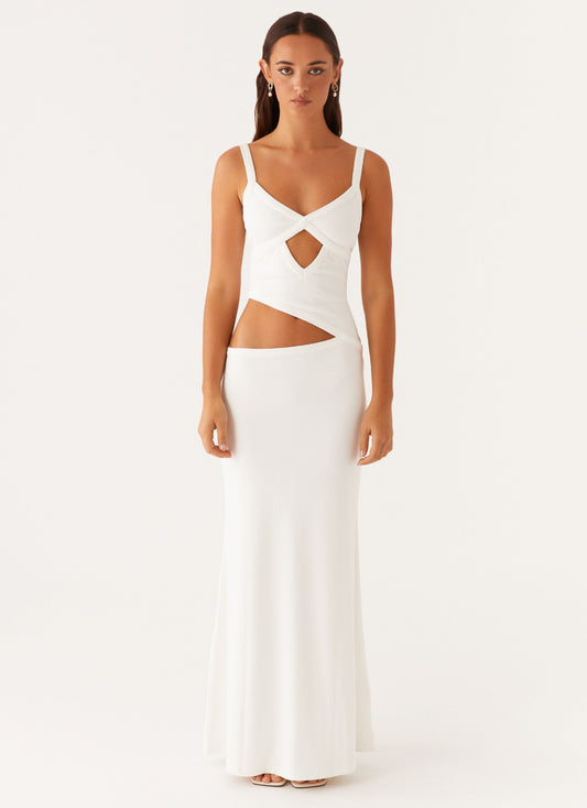 Jocelyn Maxi Jurk | Open Rug en Strikdetail met Elegante Flair 3