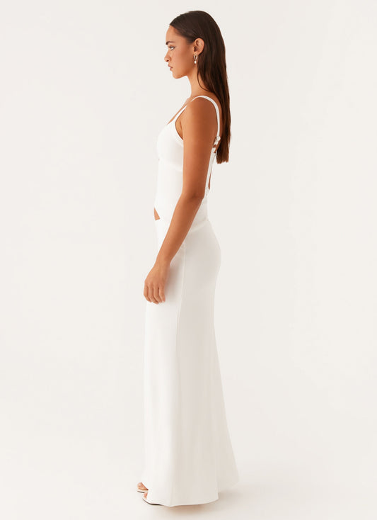 Jocelyn Maxi Jurk | Open Rug en Strikdetail met Elegante Flair 4