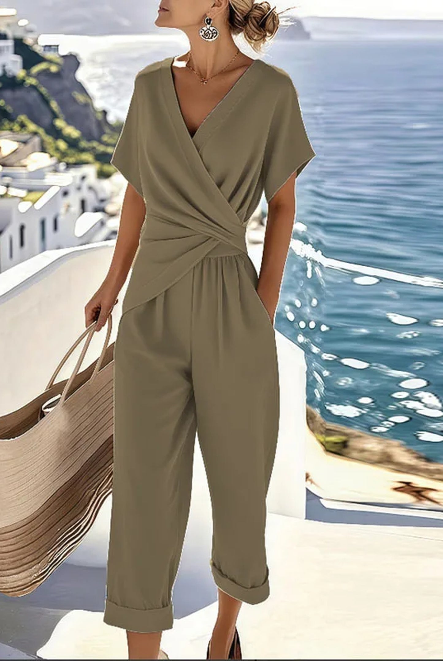 Auxilie Dames Co-ord Set | Wikkeldesign | Wijde Pijpen