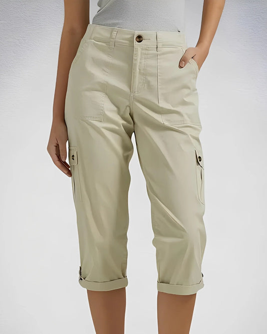 Placide Ladies Trousers | Cargo Pockets | High Waist