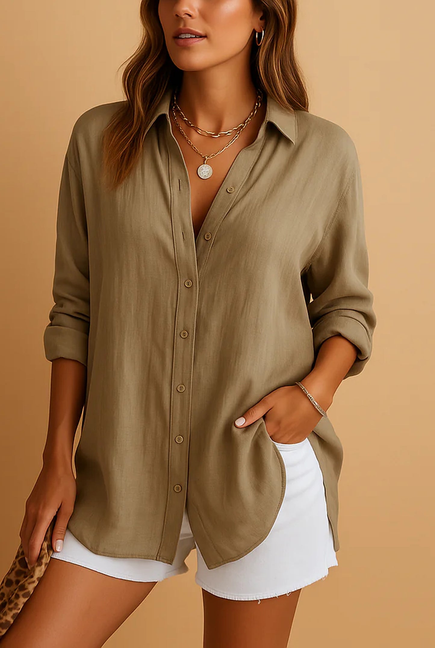 Eliette Women's Blouse | Shirt Collar | Long Sleeves