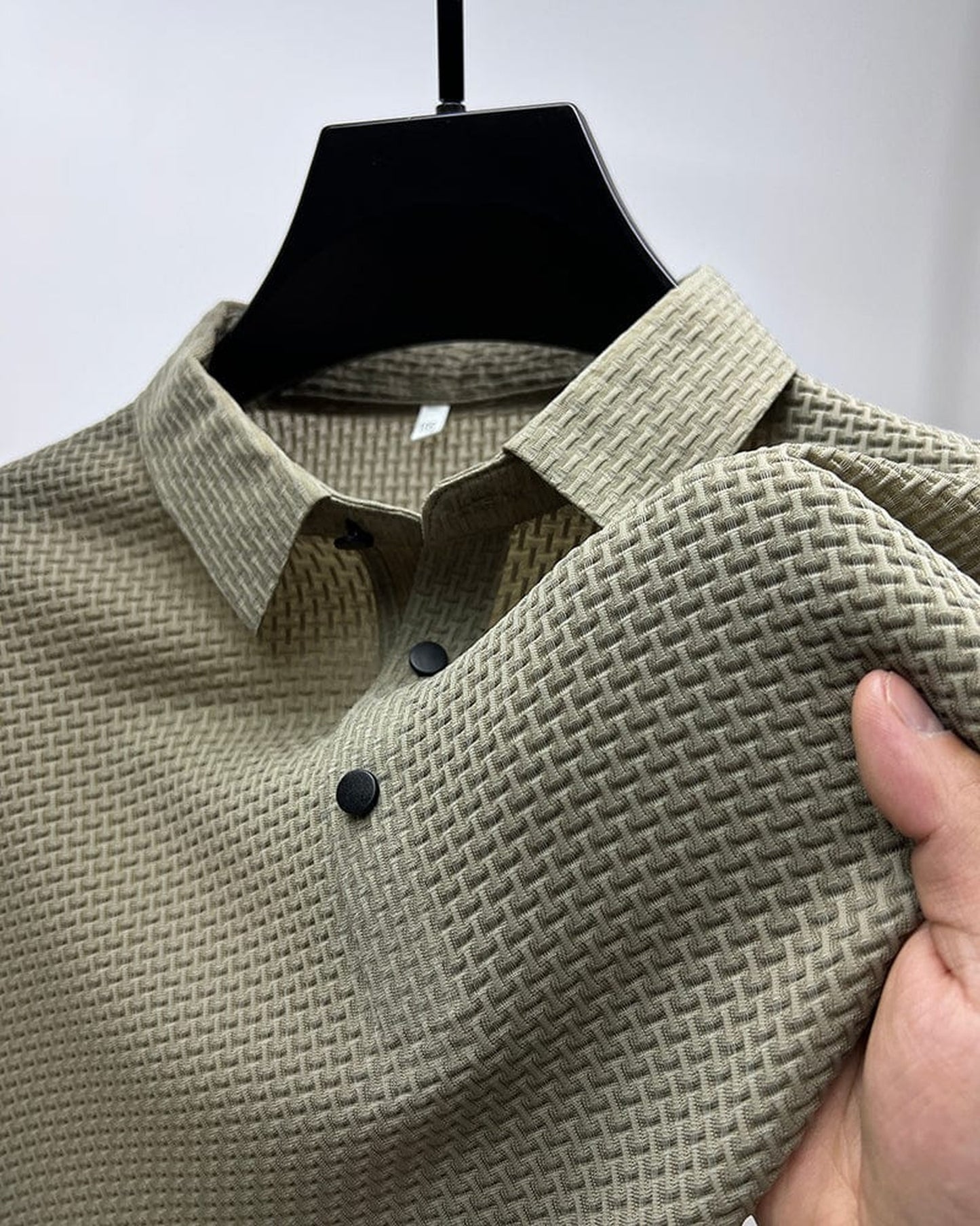 Innocenzo Heren Polo Shirt | Gestructureerde Weving | Klassieke Kraag