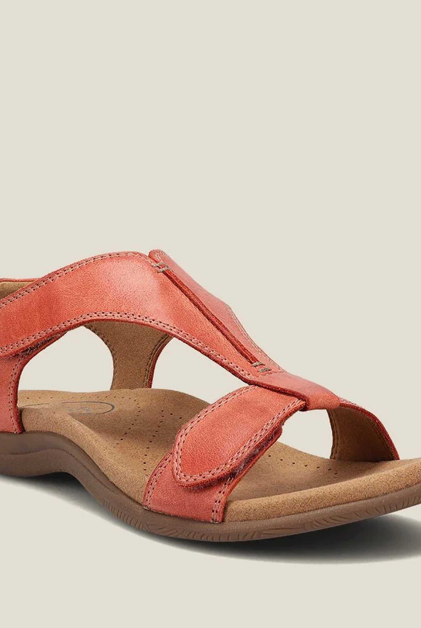 Clairette Dameské ortopedické sandály | Zapínání na suchý zip | Design s páskem ve tvaru T