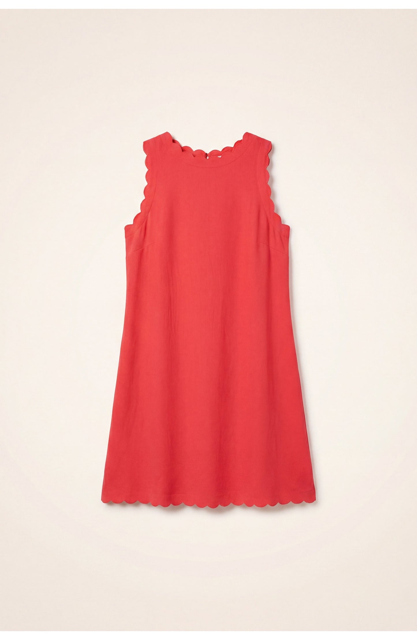 Jacqueline Women's Mini Dress | Scalloped Hem | A-line Silhouette