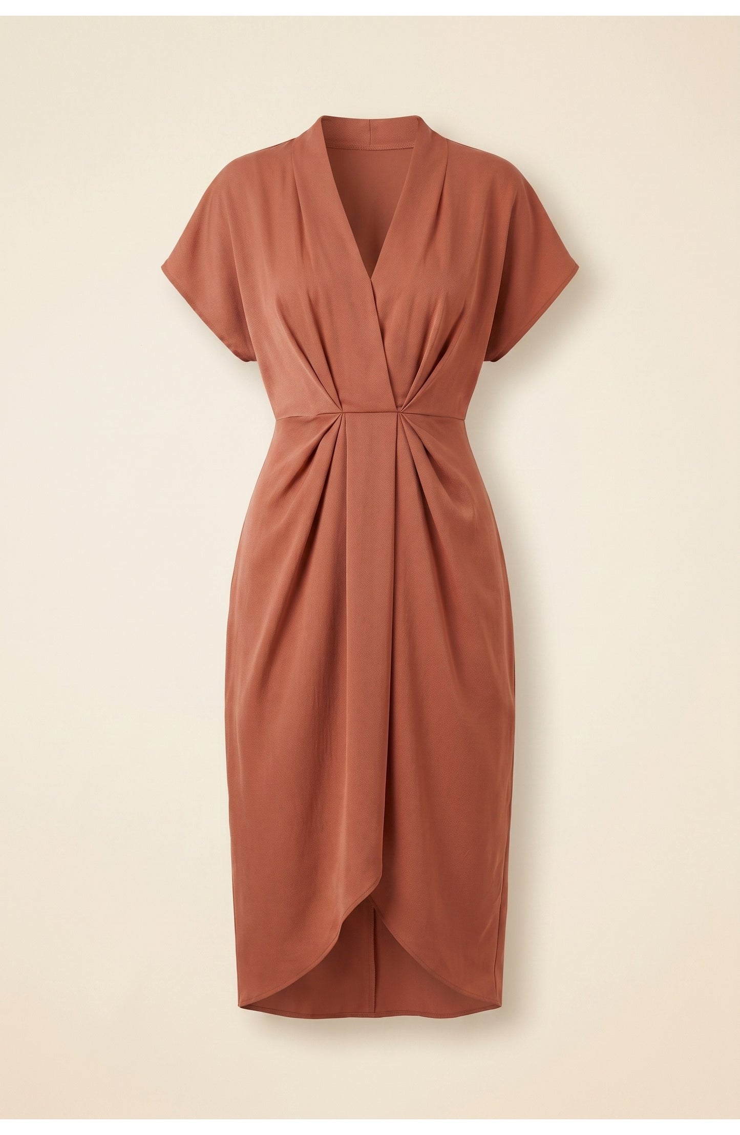 Léonore Women's Wrap Dress | V-Neck | Short Sleeves