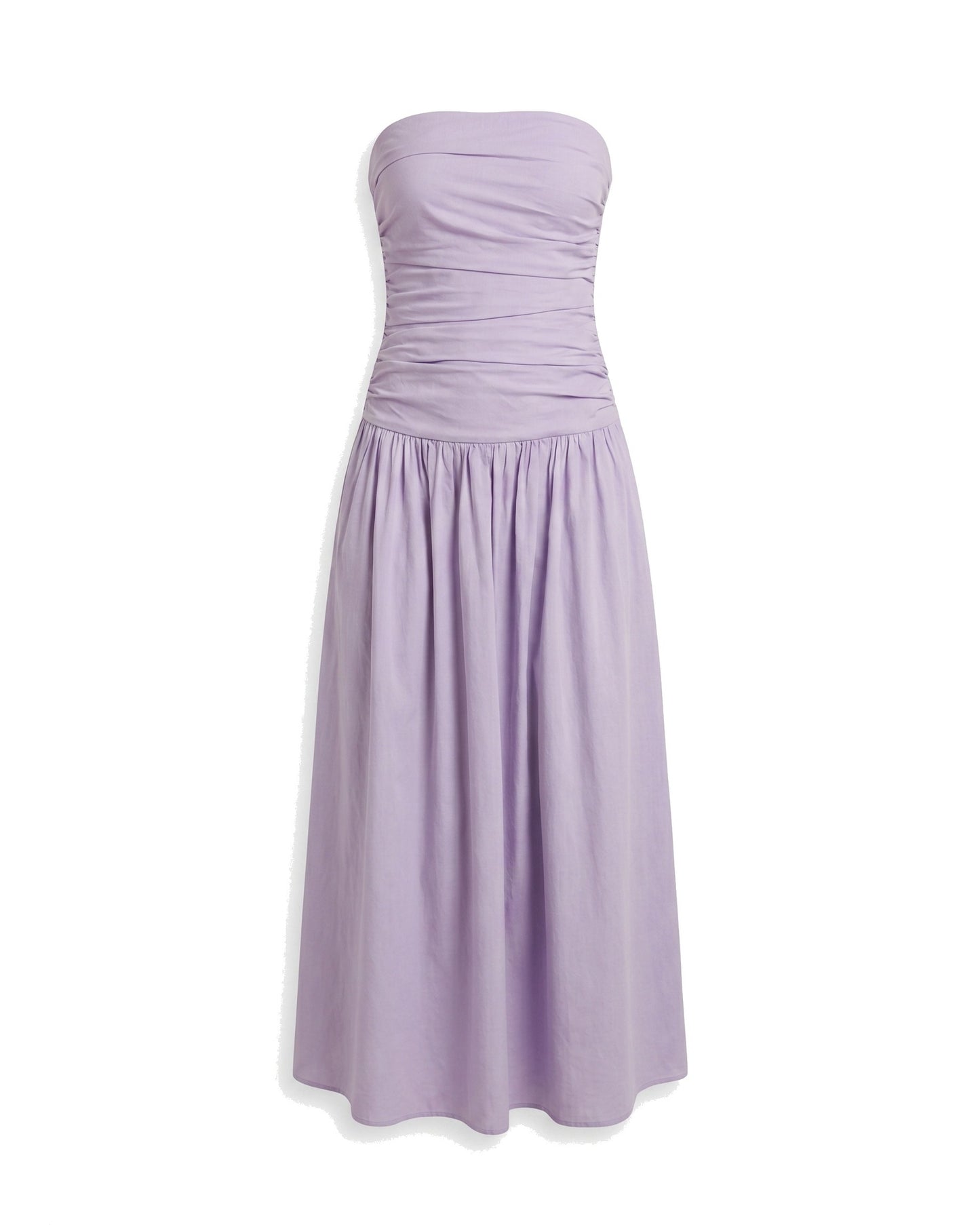 Modeste Dames Maxi Jurk | Strapless Bovenstuk | Gerimpelde Taille