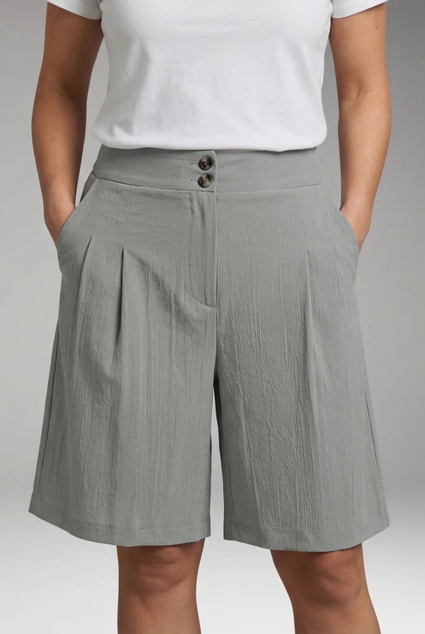 Armida Women's Shorts | Waist Detail with Button-fastening | Wrap-design
