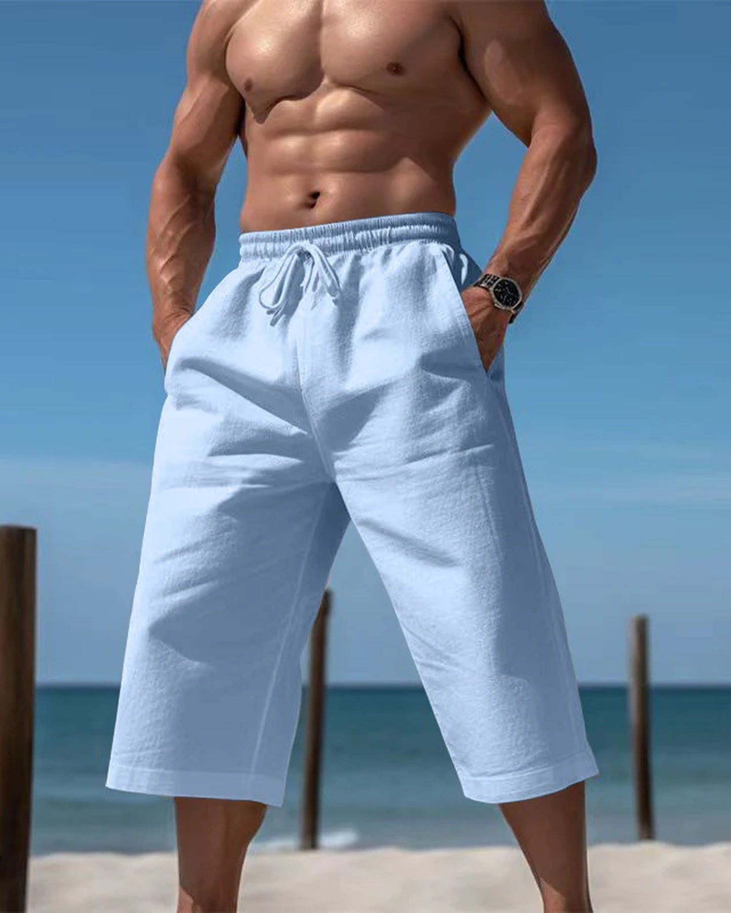 Gianluca Heren Short | Elastische Taille | Kaprebroek Lengte