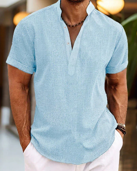 Rocco Heren Polo Shirt | Korte Mouwen | Textuurweving