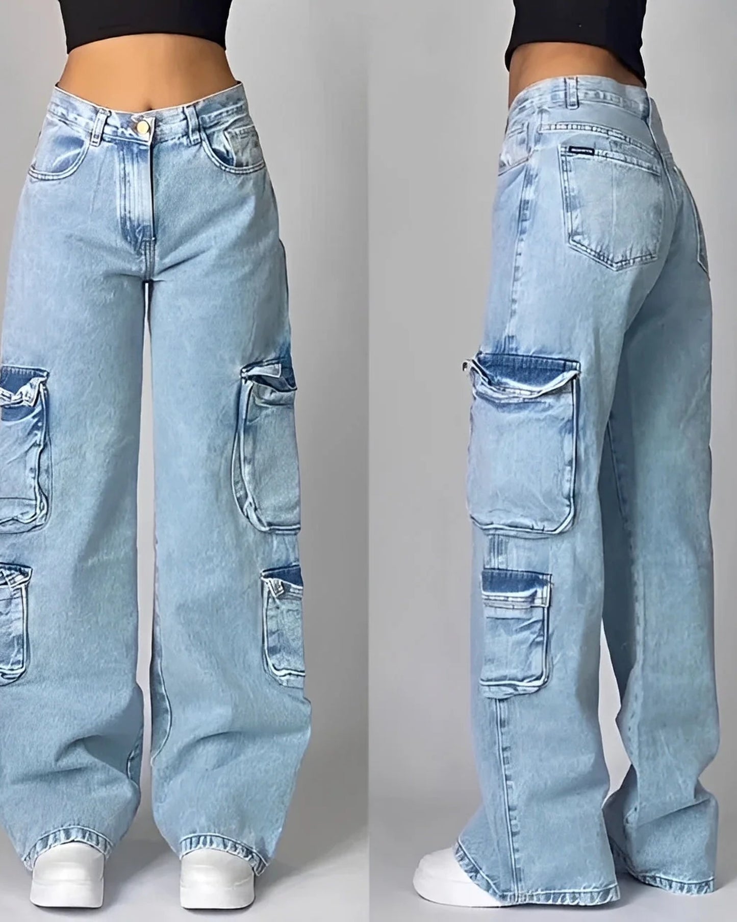 Pernelle Dames Broek | Cargo Zakken | Wijde Pijpen