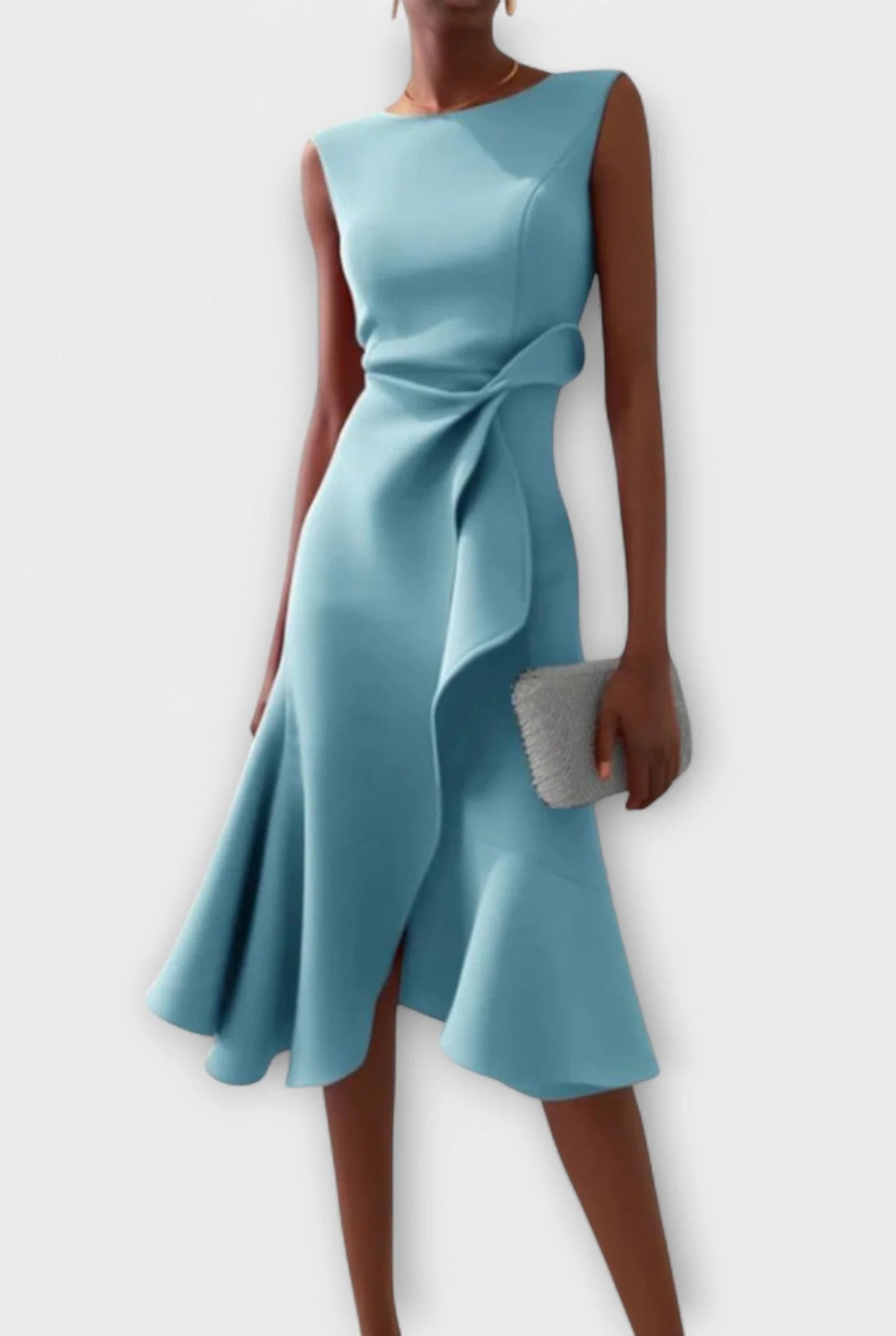 Bénilde Ladies Midi Dress | Sleeveless | Layered Fringe
