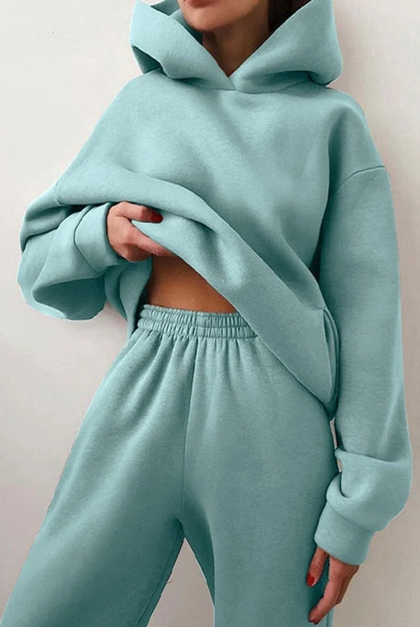 Agostina Dames Co-Ord Set | Oversized Hoodie | Wijde Broek