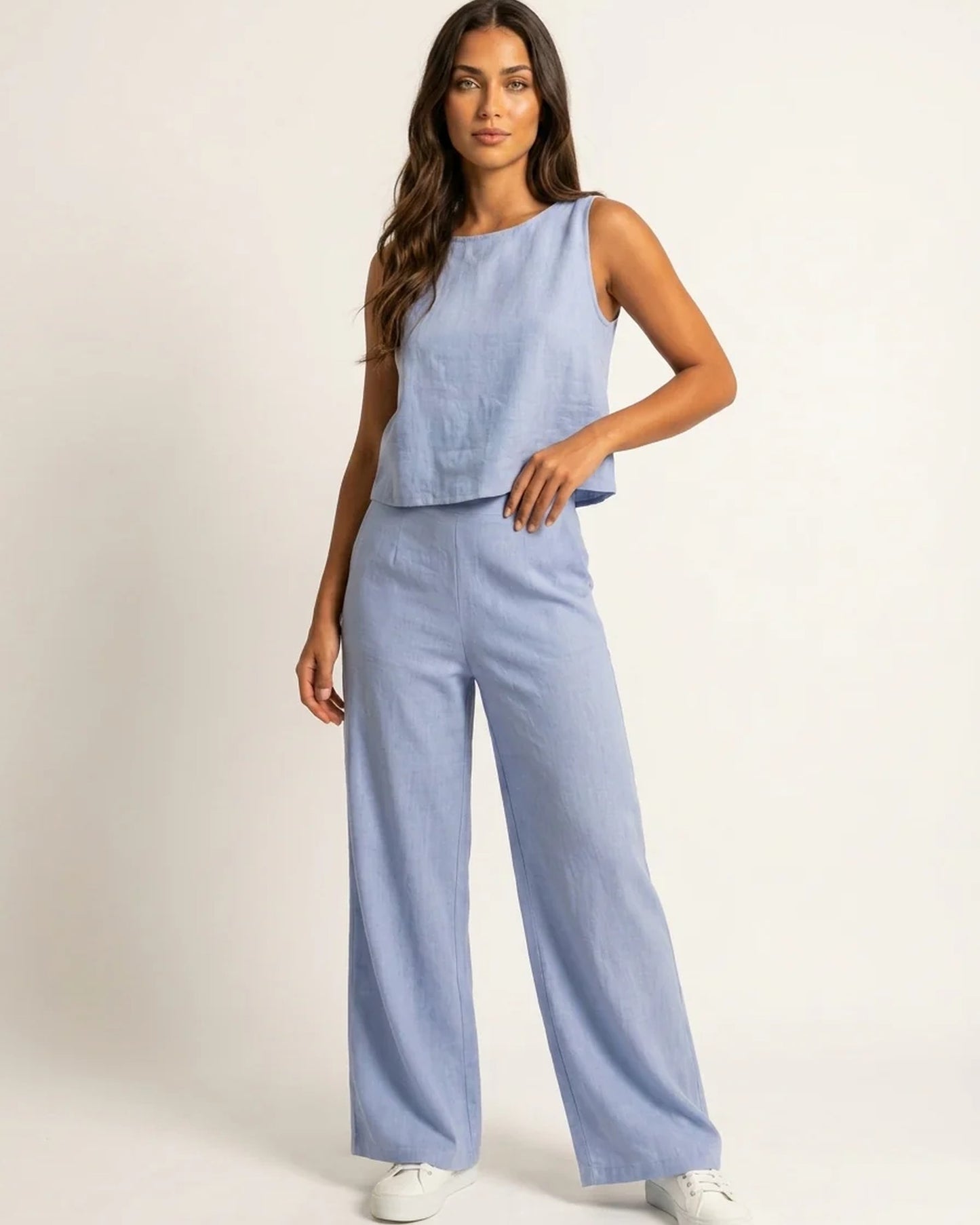 Anatolie Women's Top | Sleeveless | Straight Neckline