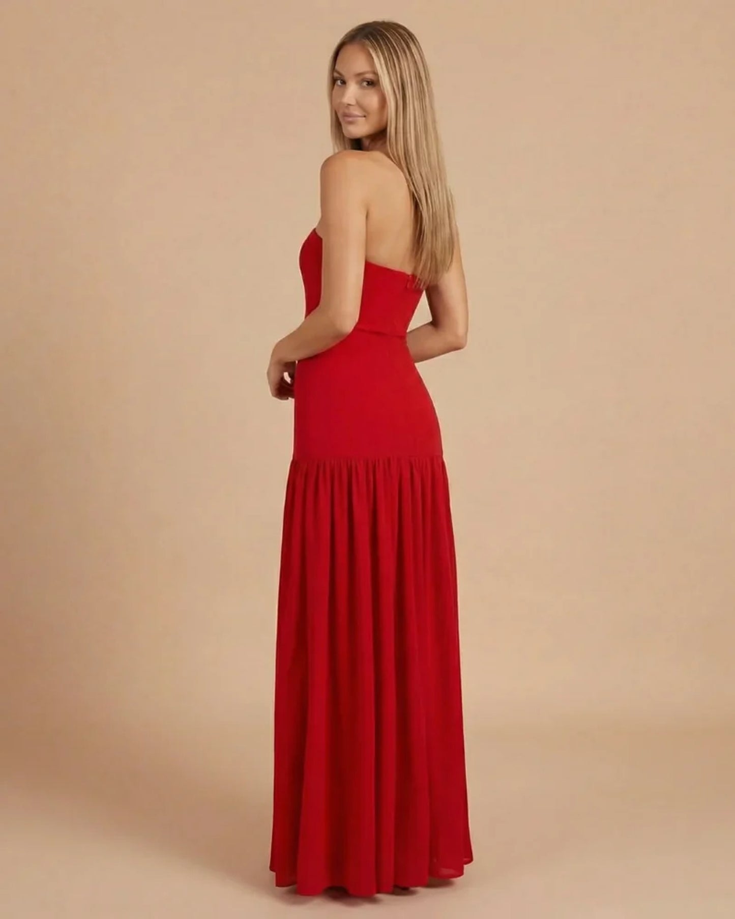 Marcelline Women's Maxi Dress | Strapless | Ruffles