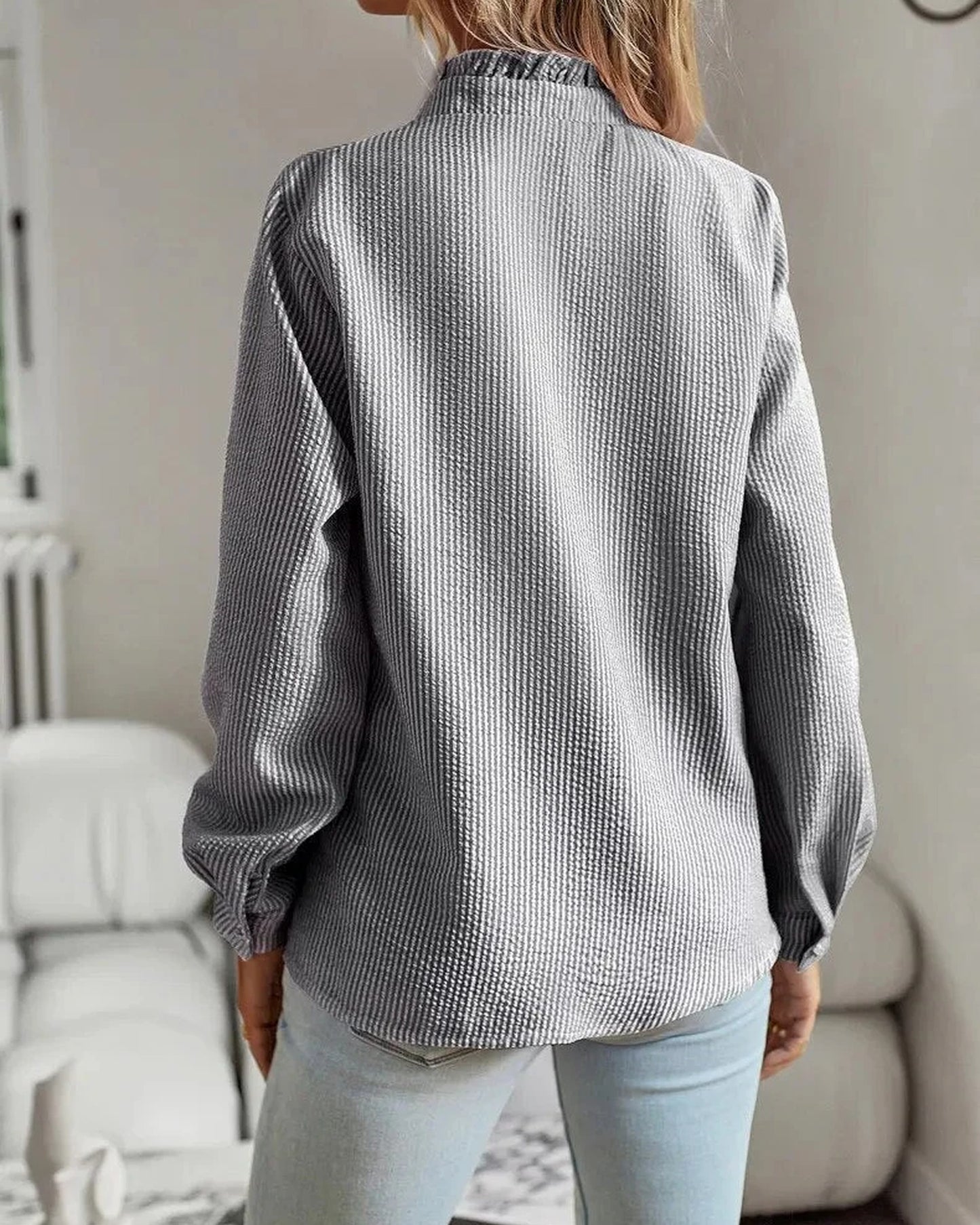 Anastasia Damebluse | Plisseret Forside | Krave med rynkedetalje