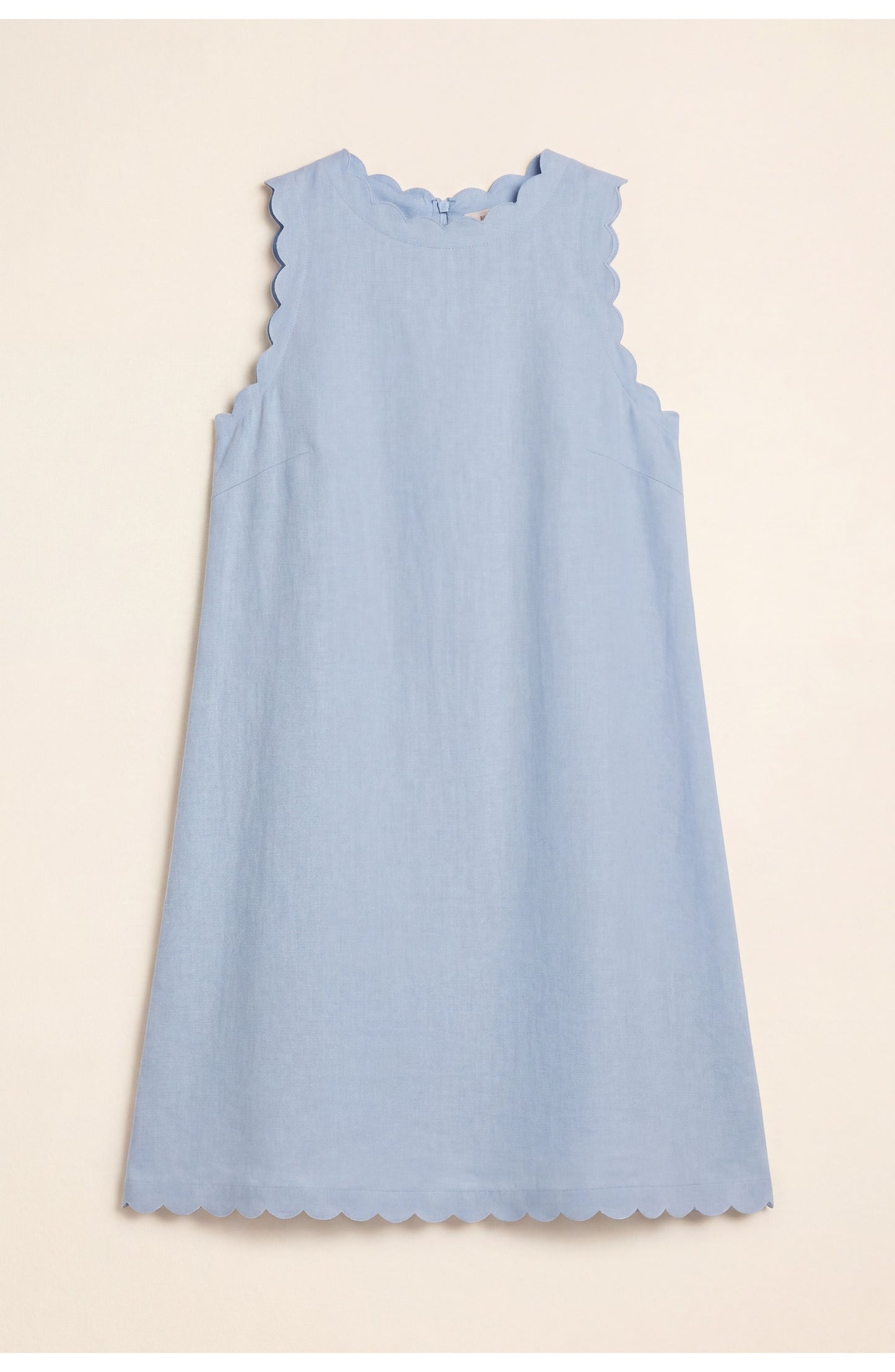 Jacqueline Women's Mini Dress | Scalloped Hem | A-line Silhouette