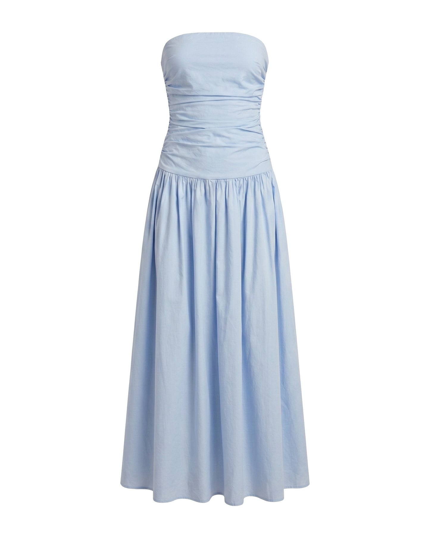 Modeste Dames Maxi Jurk | Strapless Bovenstuk | Gerimpelde Taille