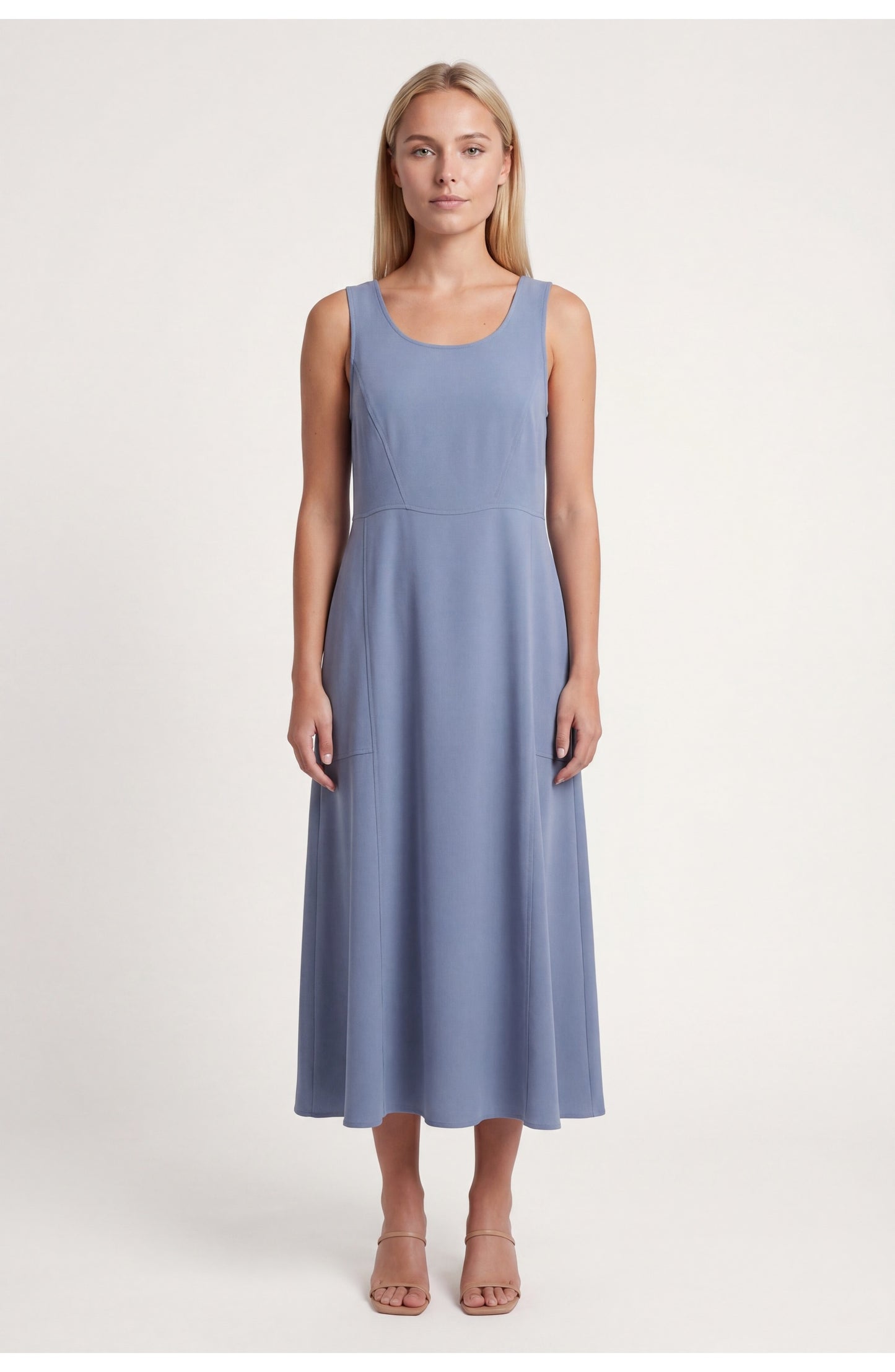 Nadia Women's Midi Dress | Sleeveless | Loose Fit