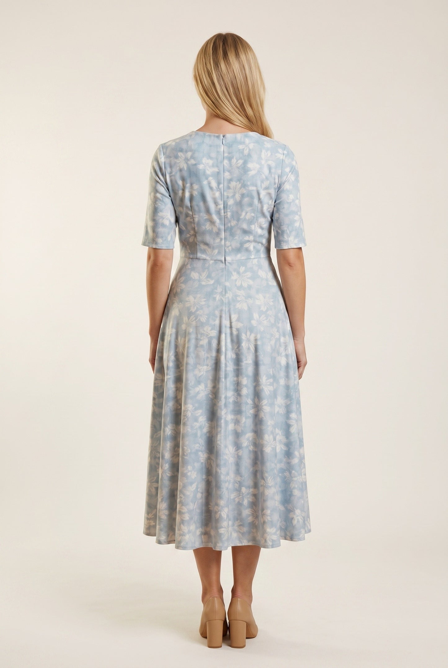 Women's Midi Dress | V-Neck | Floral Print