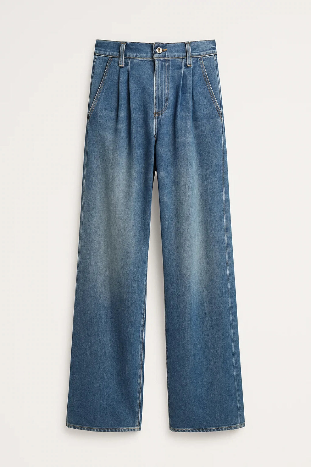 Livia Dames Jeans | Hoge Taille | Wide Leg | Vintage Look 1