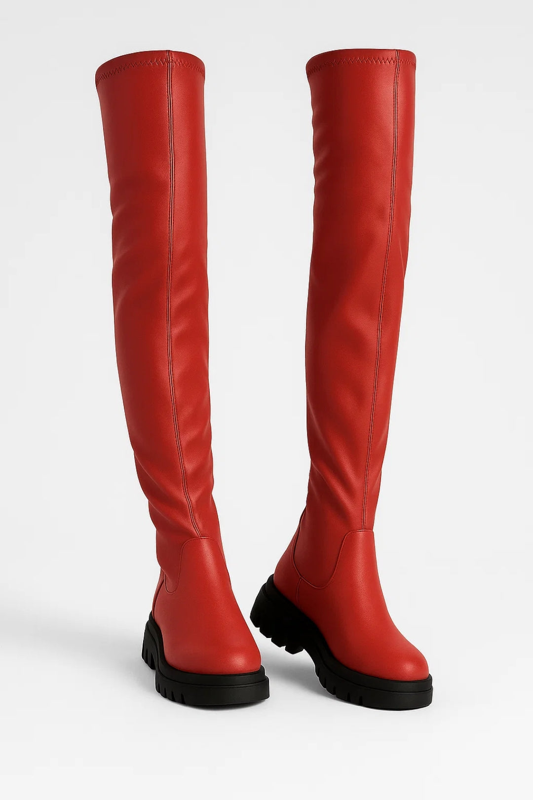 Livia Dames Laarzen | Hoge Schacht | Minimalistisch | Chunky Zool 0