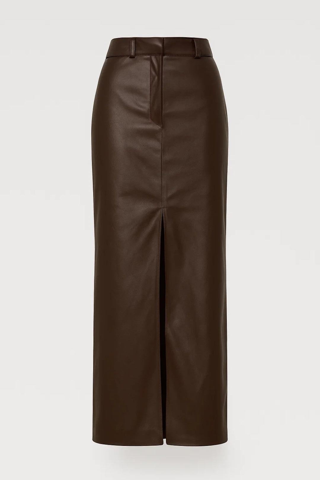 Livia Kokerrok | Hoge Taille | Minimalistisch Ontwerp | Voorzijde Split 0