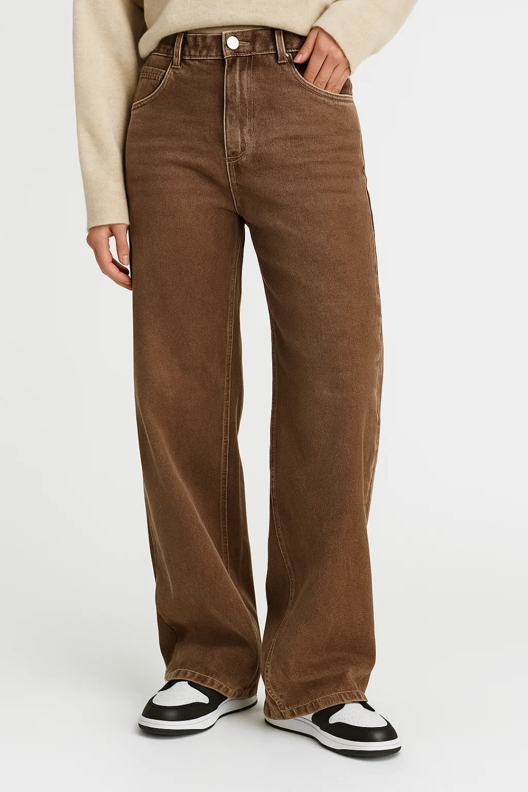 Lucia Dames Jeans | Hoge Taille | Wijde Pijpen | Casual Comfort 2