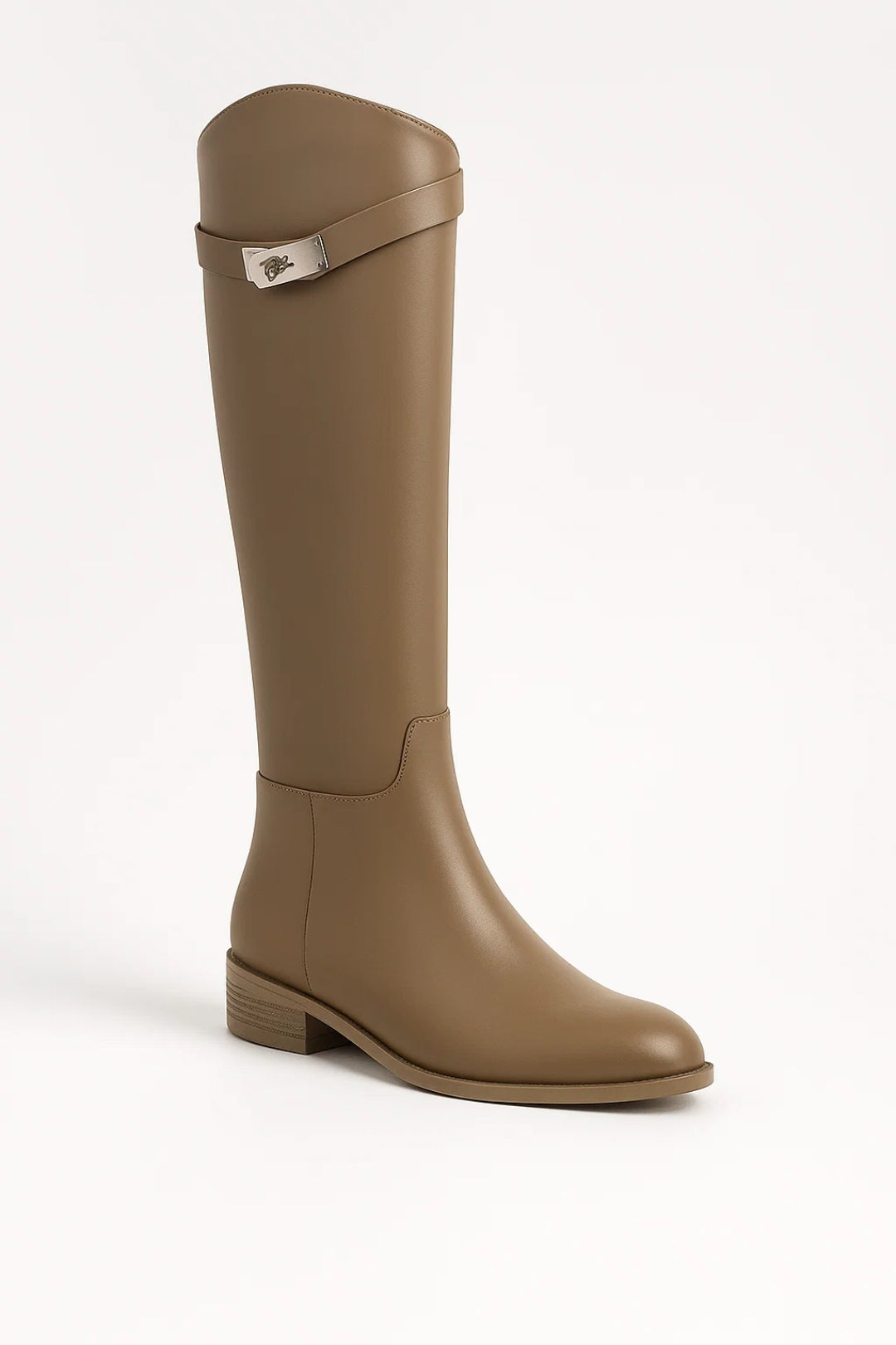 Lucia Dames Laarzen | Hoge Schacht | Minimalistisch | Gespdetail 1