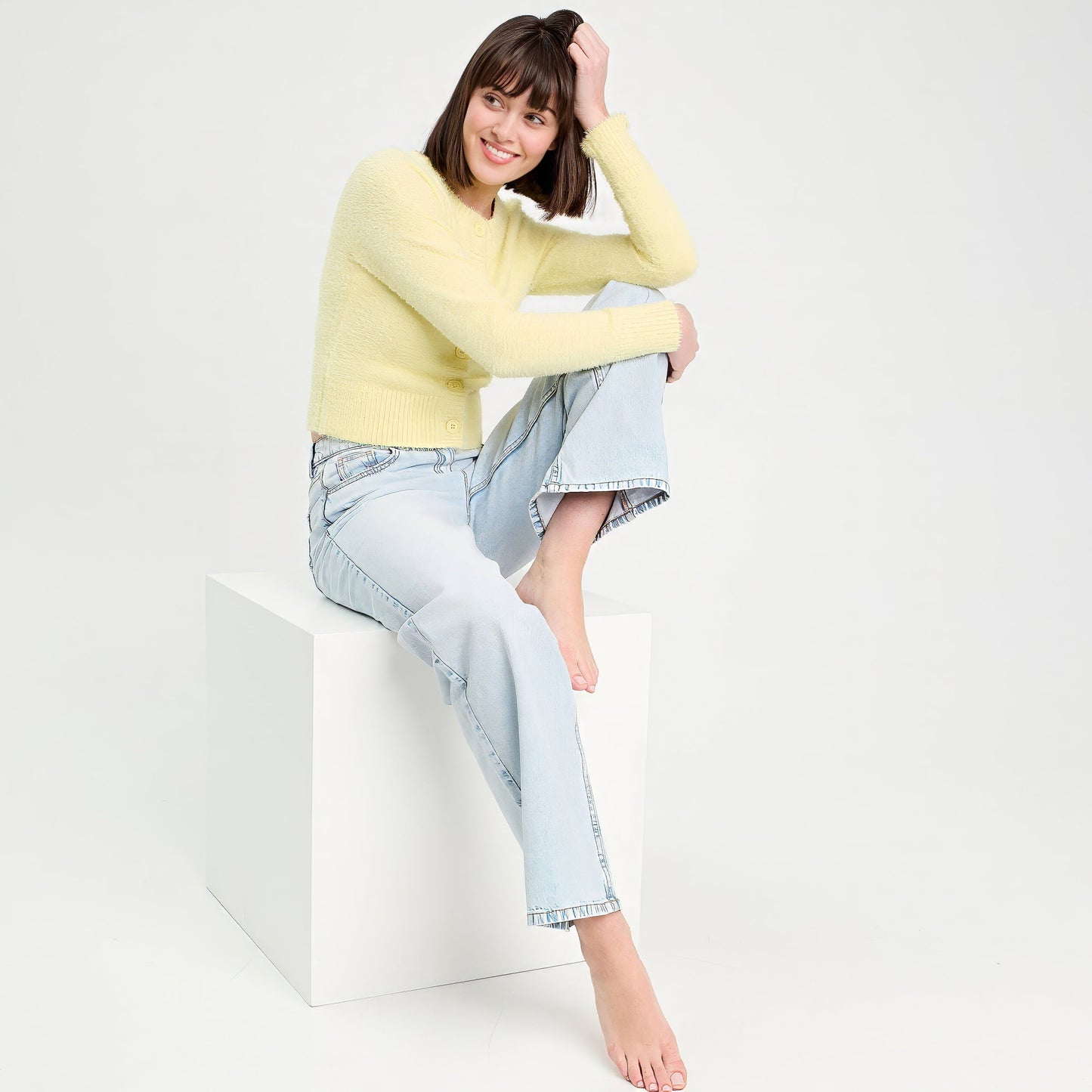 Lucia Dames Vest | Regular Fit | Casual | Open Voorzijde 1