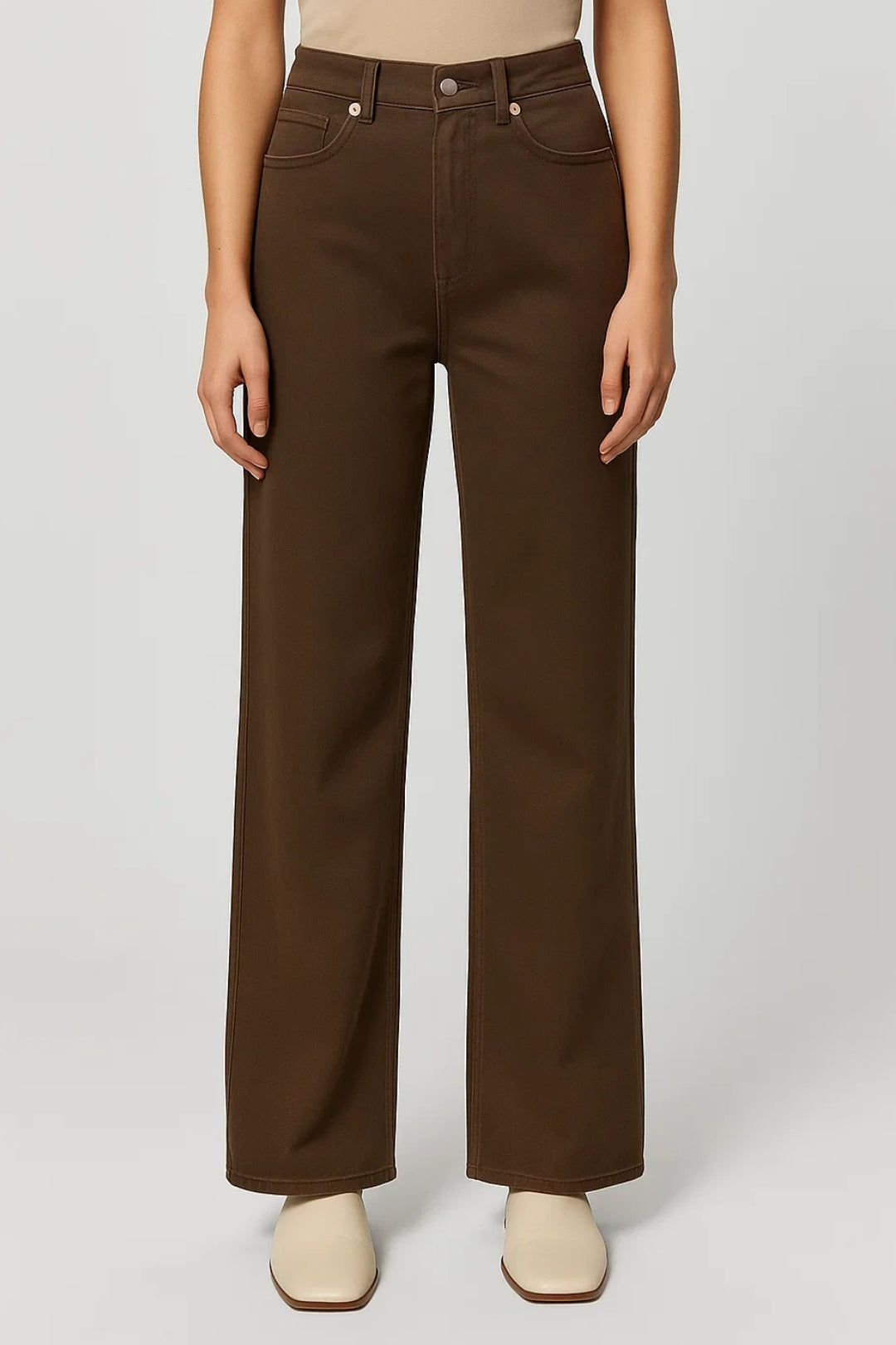 Lucia Damesbroek | Hoge Taille | Minimalistisch | Vijf Zakdetails 2