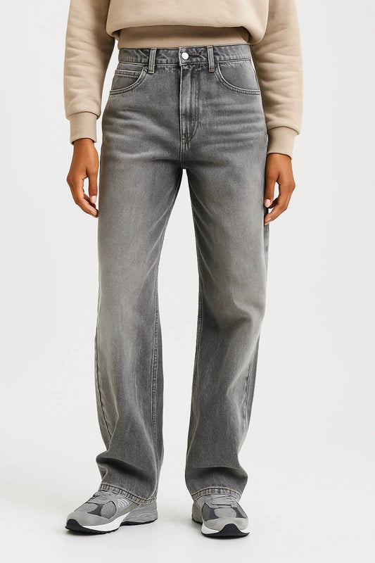 Lucia Spijkerbroek Dames | Hoge Taille | Casual | Rechte Pijpen 2