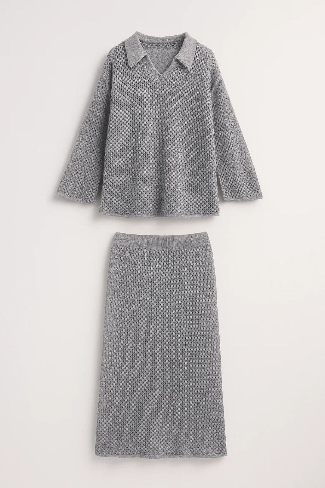 Luciana Tweedelige Set Dames | Relaxed Fit | Gehaakt | Elastische Taille 2