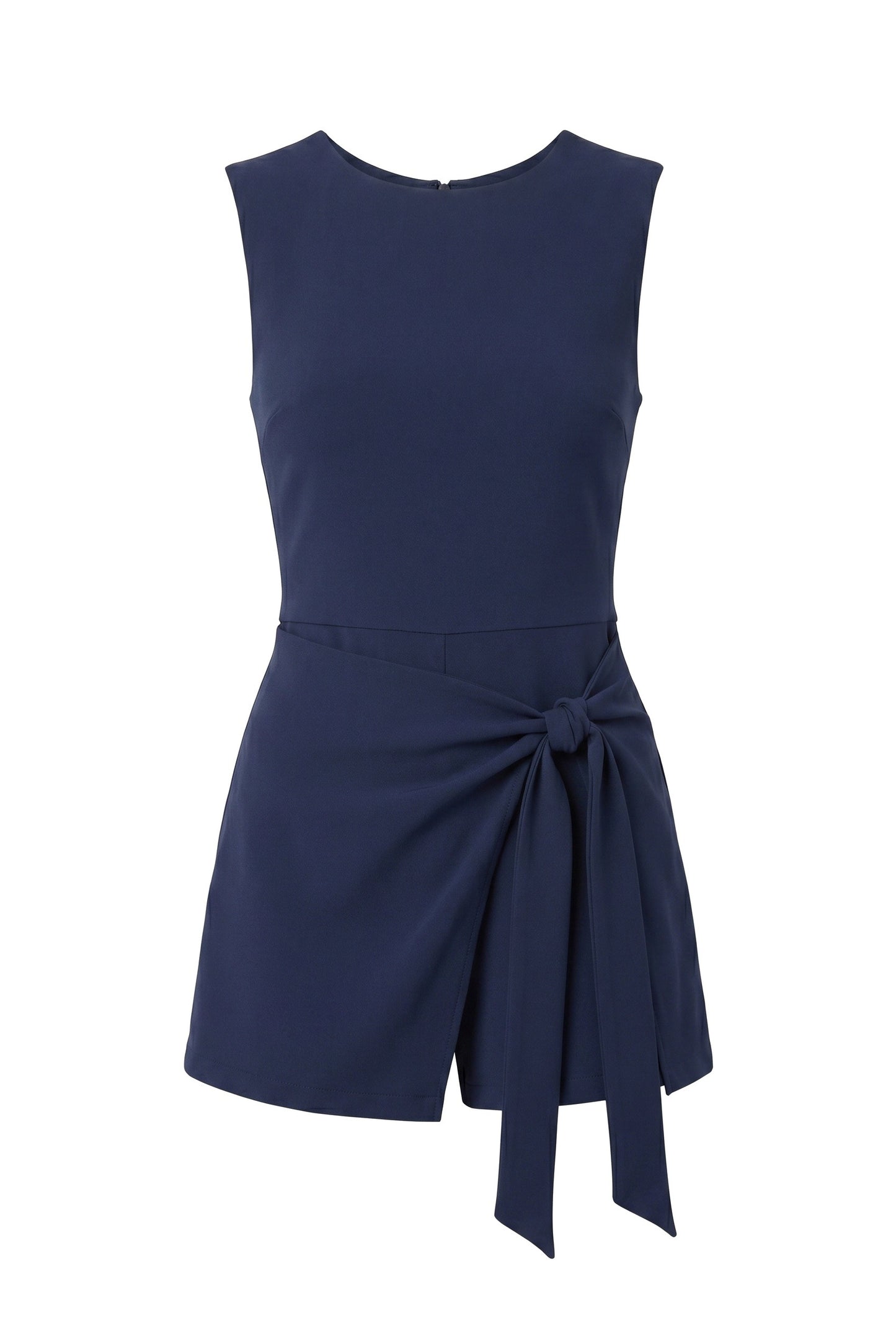 Lyla Dames Mini Jurk | Mouwloos | Zijstrik Detail