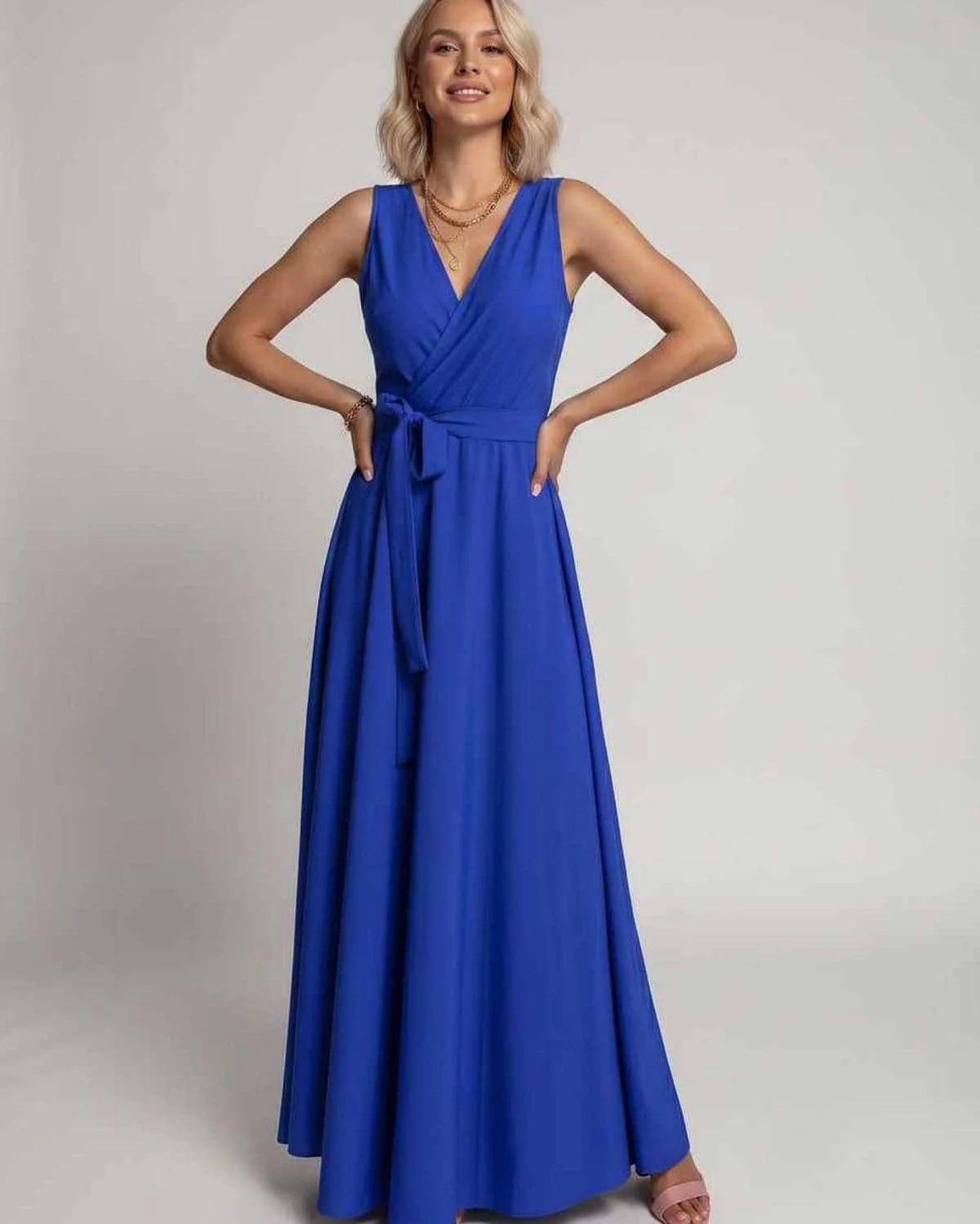 Mariana Women's Maxi Dress | V-Neck | Flowing Skirt