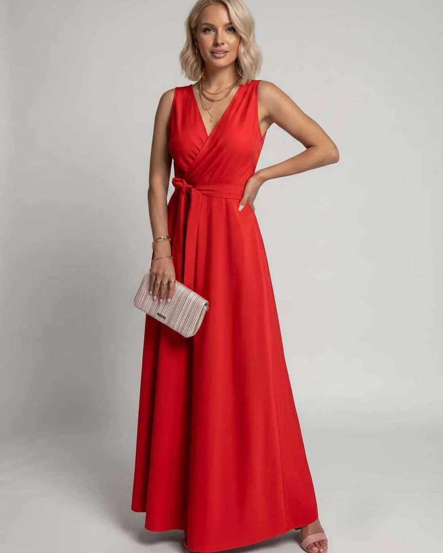 Mariana Women's Maxi Dress | V-Neck | Flowing Skirt