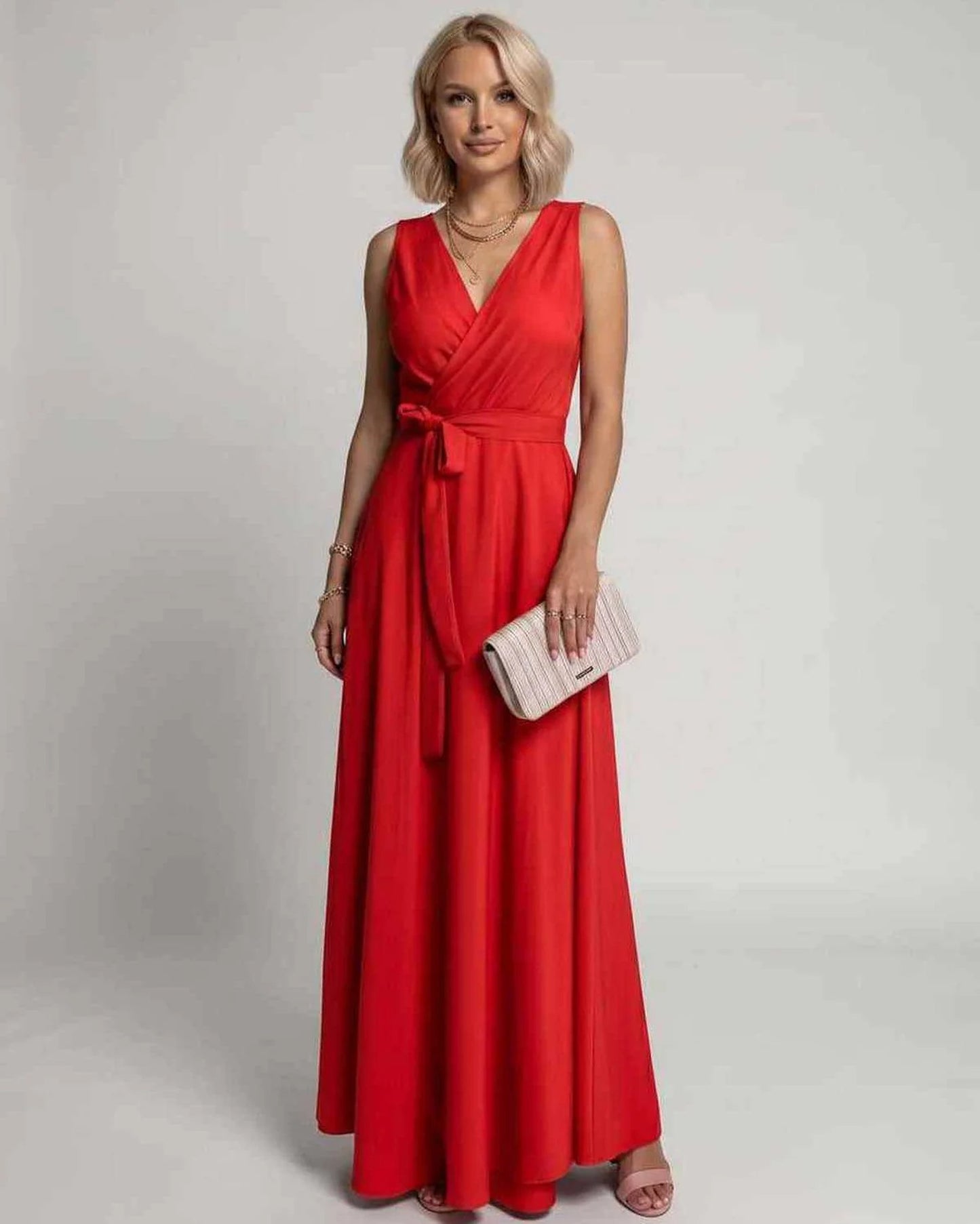 Mariana Women's Maxi Dress | V-Neck | Flowing Skirt