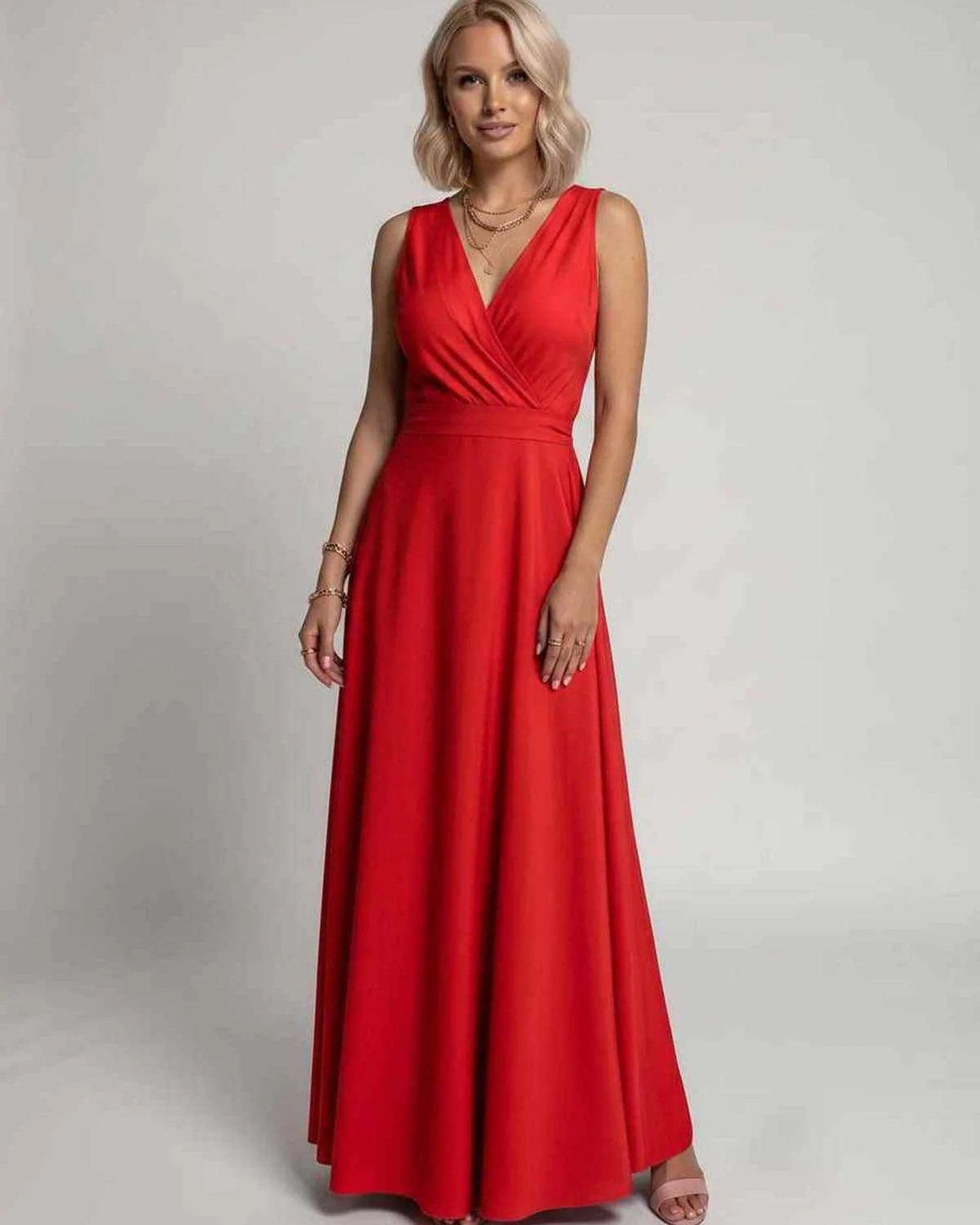 Mariana Women's Maxi Dress | V-Neck | Flowing Skirt