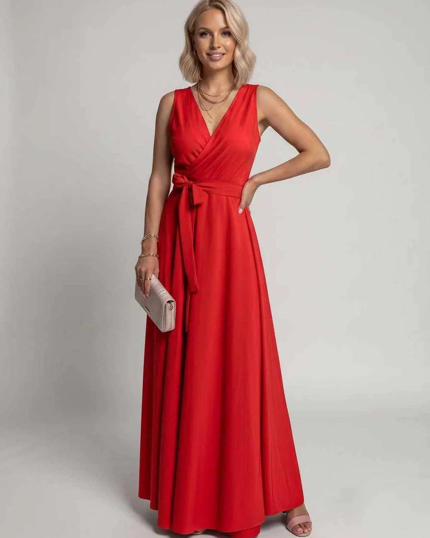 Mariana Women's Maxi Dress | V-Neck | Flowing Skirt