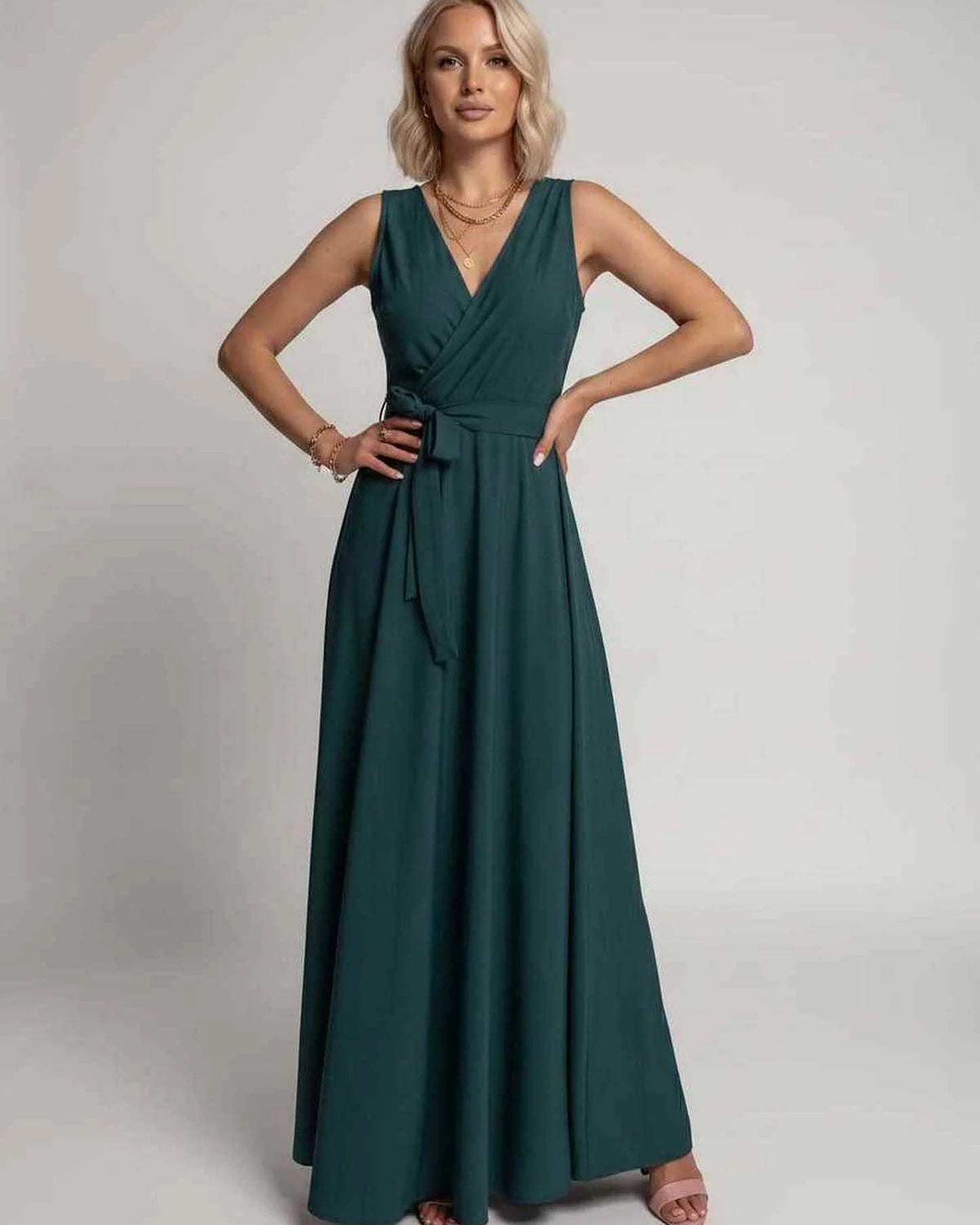 Mariana Women's Maxi Dress | V-Neck | Flowing Skirt