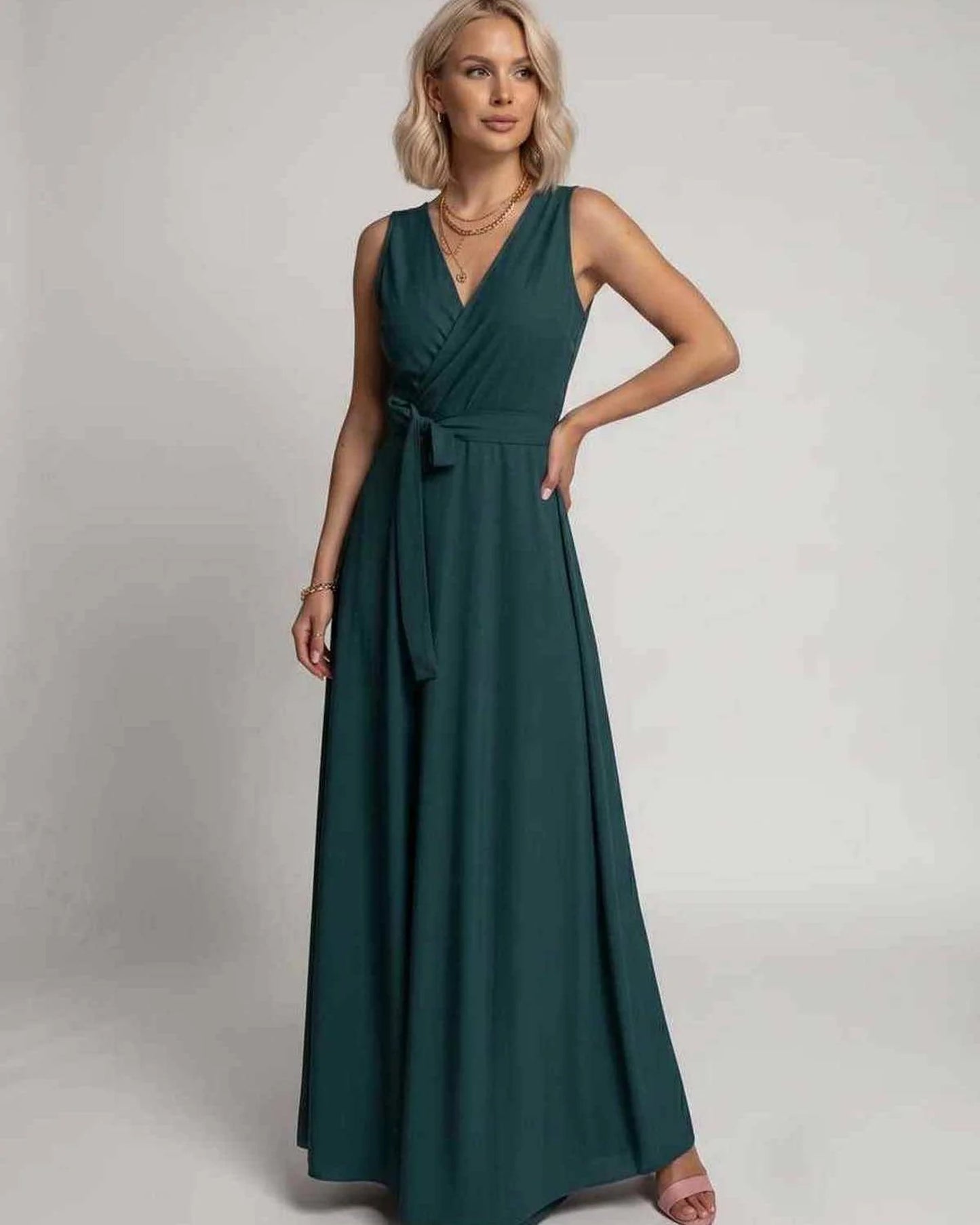 Mariana Women's Maxi Dress | V-Neck | Flowing Skirt