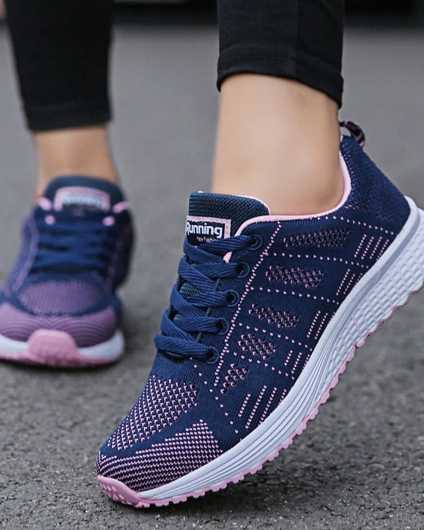 Aloïse-Andréa Dames Sneakers | Ademende Gaasweving | Lichte Zool