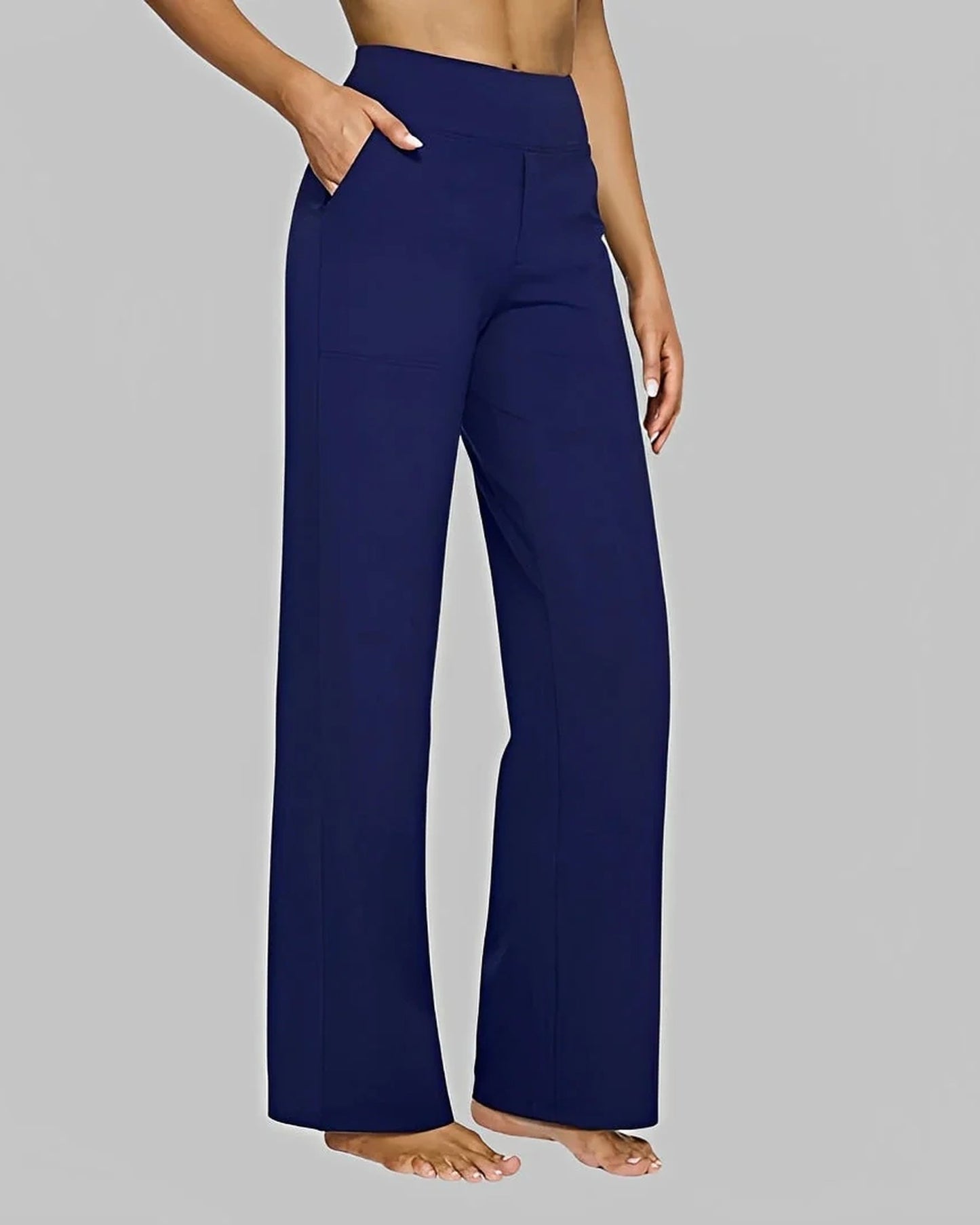 Périne Dames Broek | Wijde Pijpen | Hoge Taille